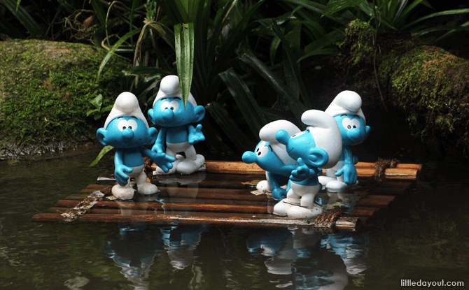 Smurfs at Jurong Bird Park