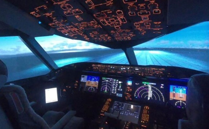 Flight Park: Playground At A Plane At Chubu Centrair International Airport, Nagoya, Japan 4 Flight simulator