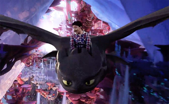 ‘Fly With Toothless’ At A ‘How To Train Your Dragon’ Green Screen Experience at Jem