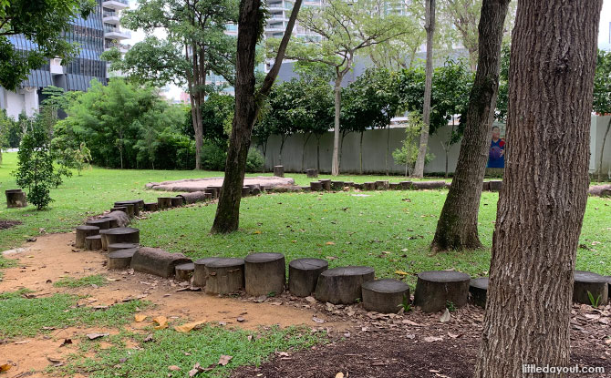 Kim Seng Park Nature Playgarden Stumps