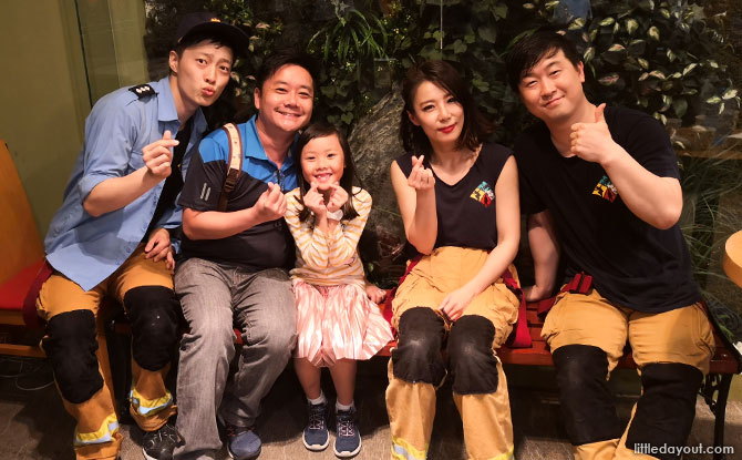 With the cast of Fireman, South Korea