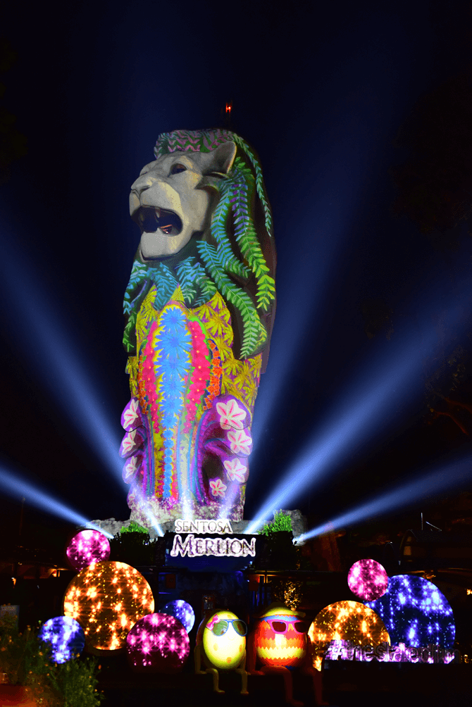 Merlion Magic Lights! at Sentosa