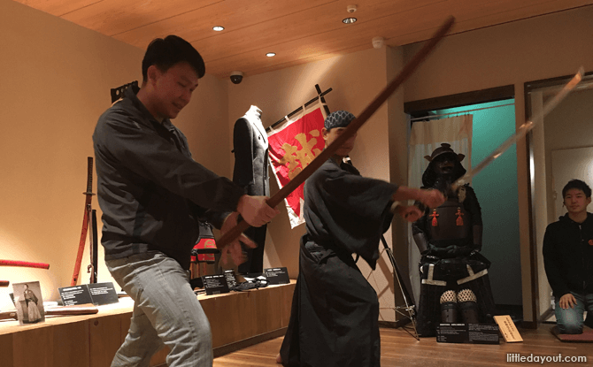 Try out a Samurai sword