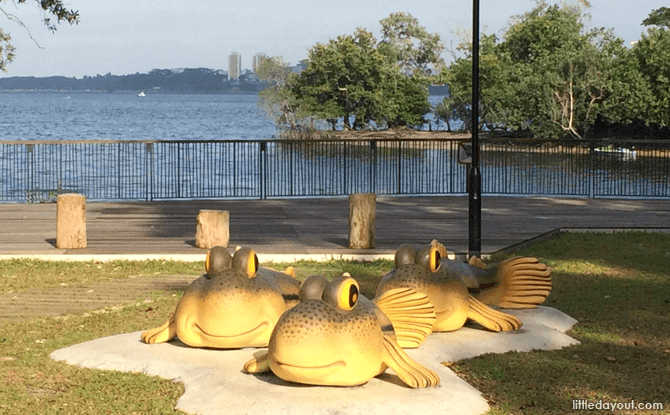 Mudskippers Statues at Sungei Buloh Wetland Reserve's Extension