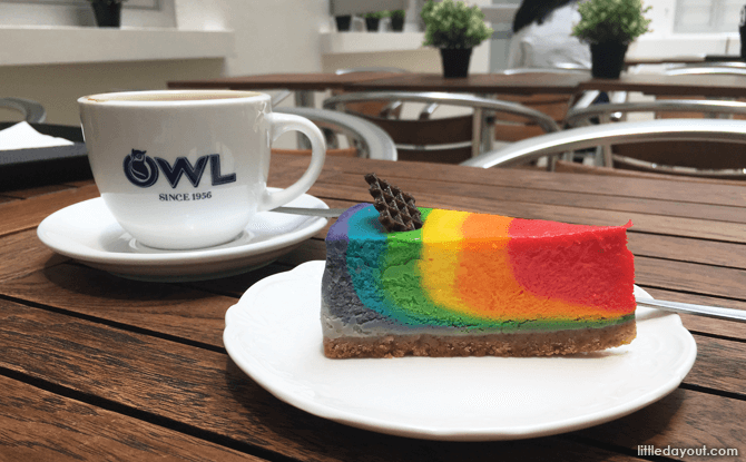 Rainbow Cake at Courtyard Cafe, National Gallery Singapore