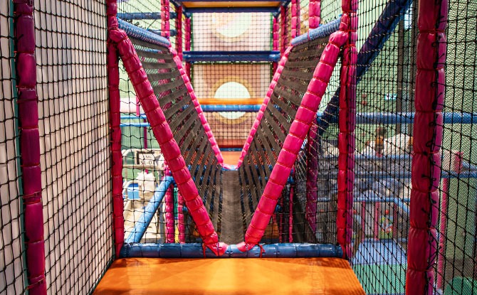 Playframe at the HomeTeamNS Khatib Indoor Playground, T-Play