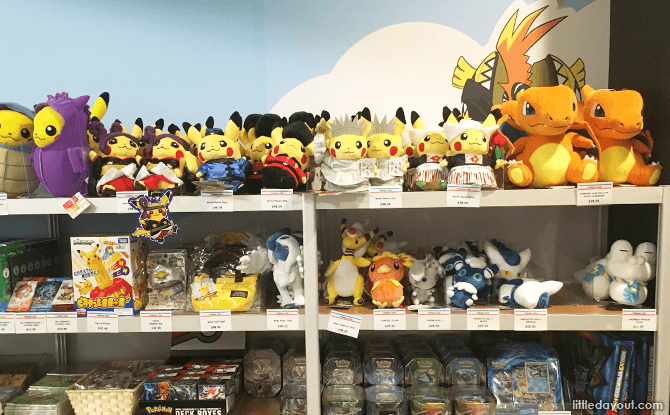 Pokemon merchandise at Pokemon Cafe