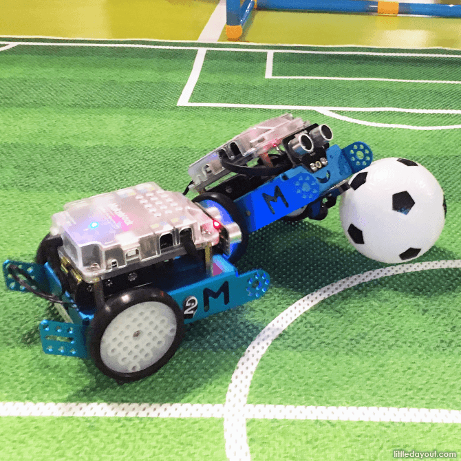 Robot soccer at KidZania Singapore