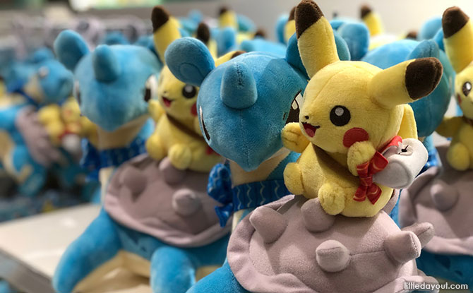 Lapras with Pikachu on its back