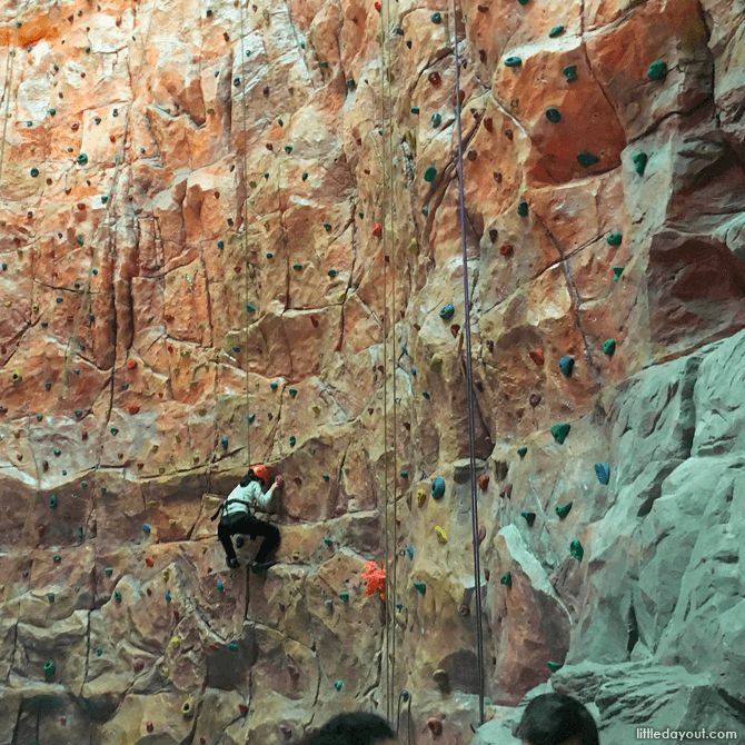 21-meter rock climbing wall, Sun World Resort, Bana Hills, Vietnam