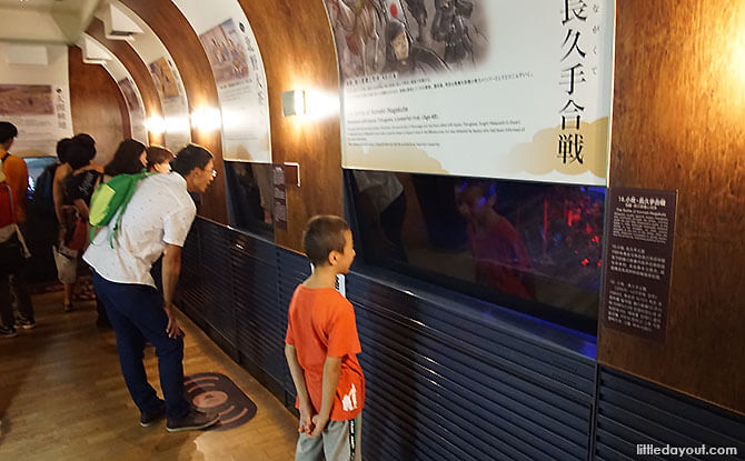 Inside the museum at Osaka Castle