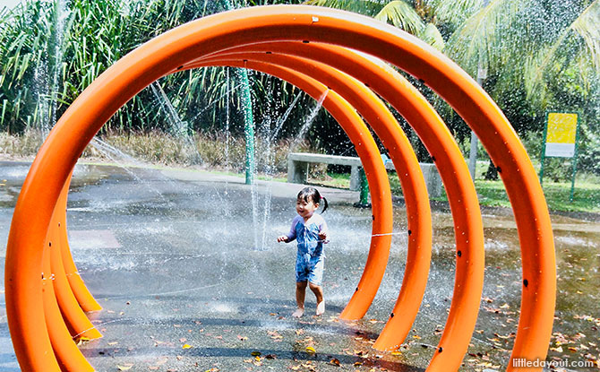 Playing at Punggol Waterway Park