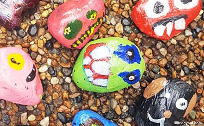 Paint Rocks so you can hide them later