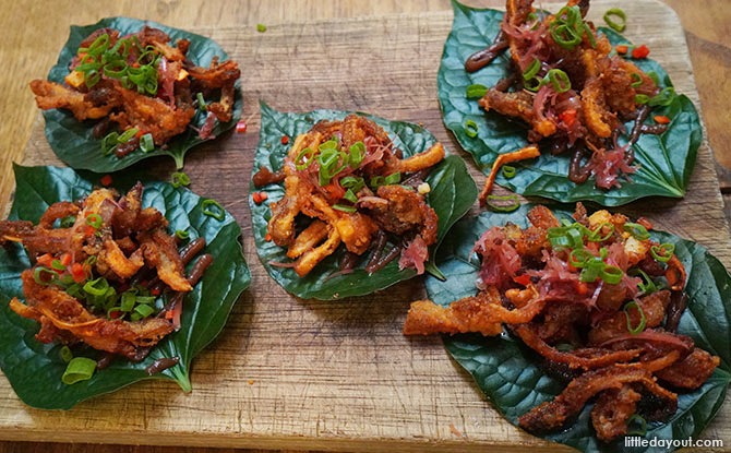 Crispy Pig’s Ears in a red dates sauce - The Butcher's Wife