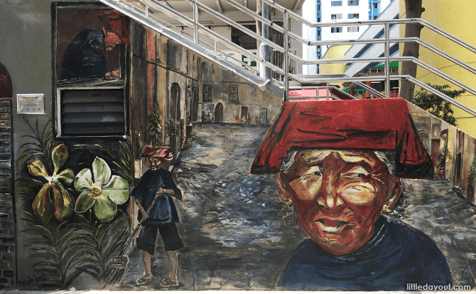 Samsui Woman mural at Banda Street