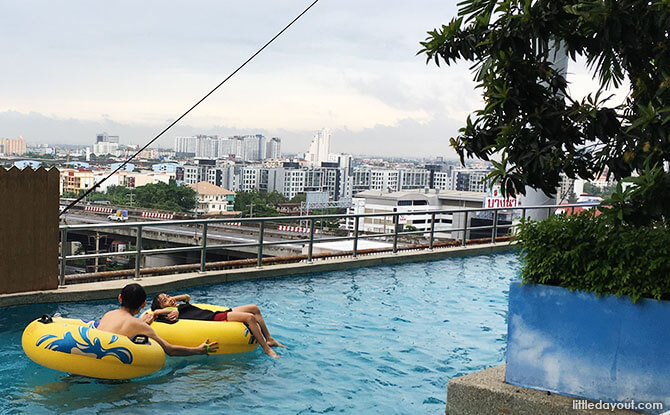 Lazy river with a view