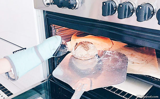 Baking sourdough bread