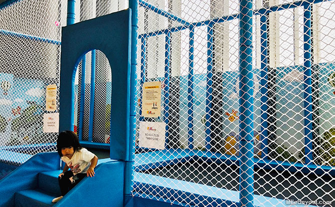 Climbing frame at Playtopia Indoor Playground, Tampines Regional Library indoor playground