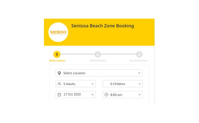 Entry Process For Reservation-Only Beach Entry at Sentosa