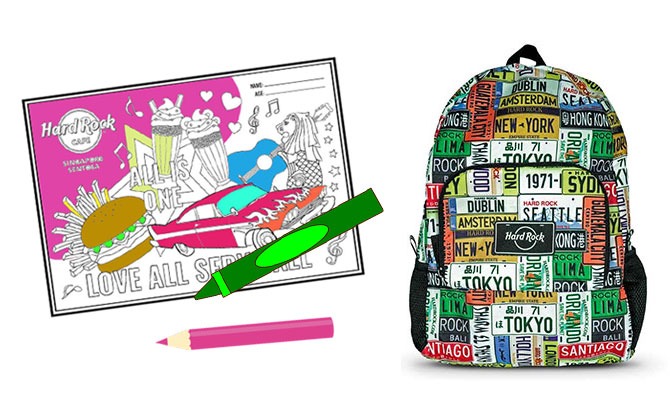 Take Part In Hard Rock Café’s Colouring Contest For Chance To Win Cool Backpack & Plush Toy