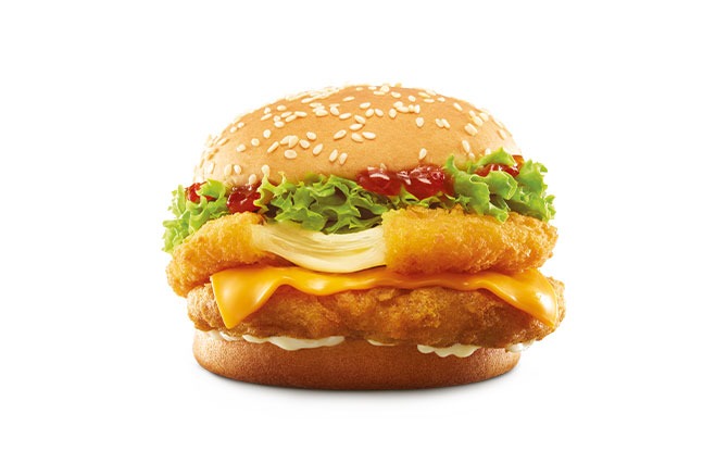 McDonald's S'pore Chick 'N' Cheese Burger & Pizza McShaker Fries Available From 29 April 2021 1 Chick ‘N’ Cheese Burger from McDonald's