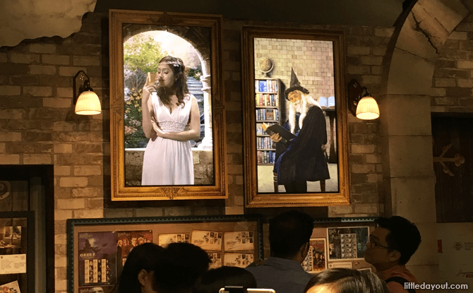 Interactive Portraits at Harry Potter Exhibition at Singapore Philatelic Museum