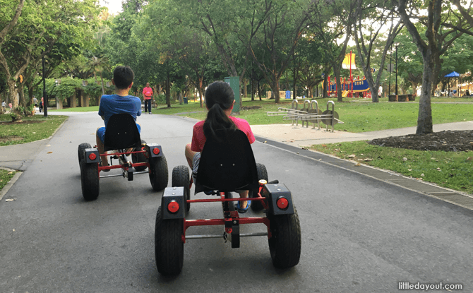 at klemme gentage Lade være med Pedal Go-karts at West Coast Park: Go Go Pedal Power - Little Day Out