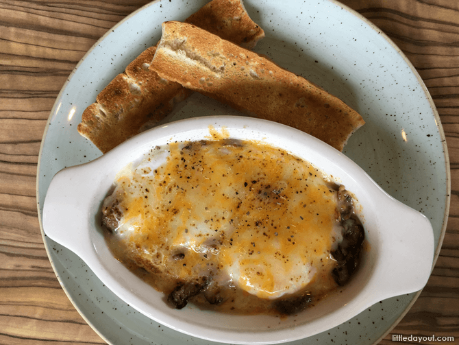 Truffle Bacon Baked Eggs