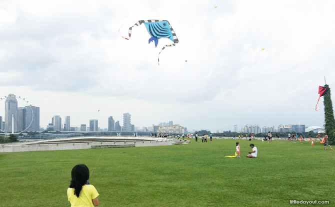 Kiteflying at Marina Barrage