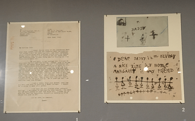 Letters on display at the Syonan Gallery