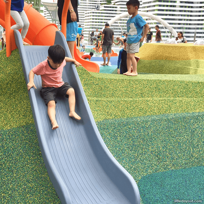 Waterway Point playground toddler slide