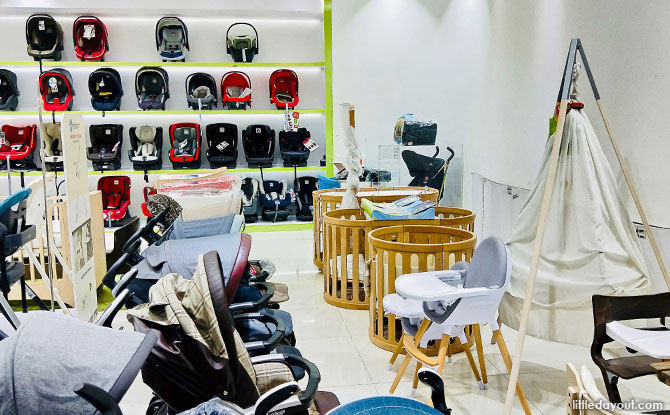 Ubi Baby Shops: Shopping At Baby Kingdom and Baby Hyperstore - Leander cots and high chairs