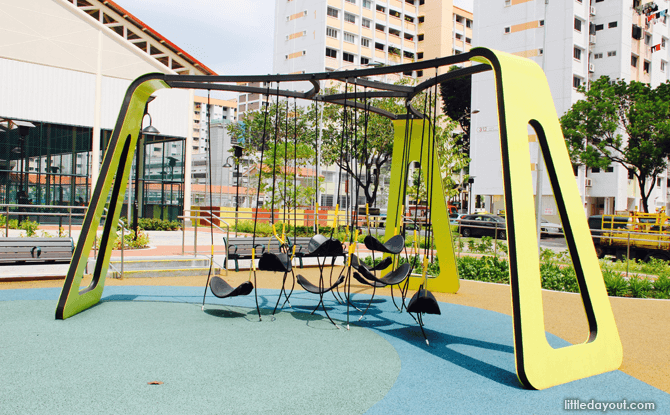 Yishun Green interactive playground hammocks