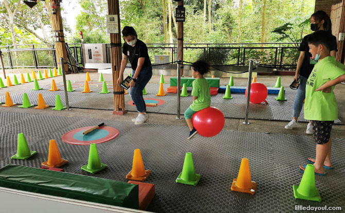 Play-Doh obstacle course