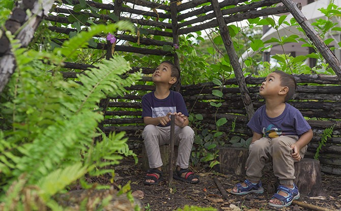 Teepee at the Nature Playgarden