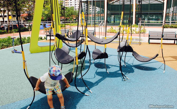 Yishun Green interactive playground hammocks