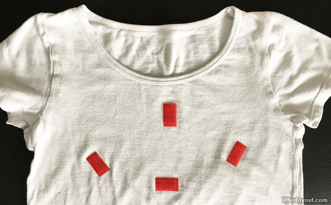 Velcro on t-shirt