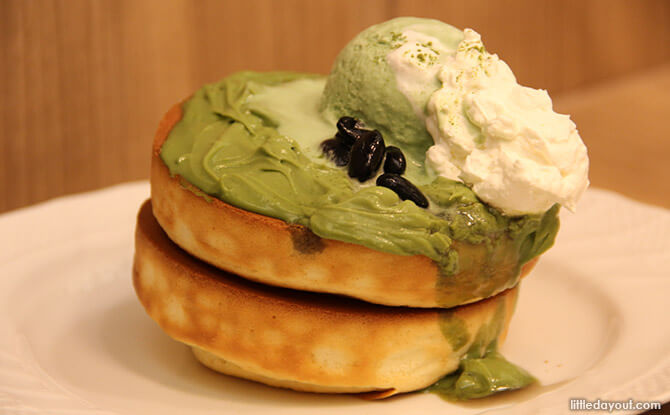 Hoshino Coffee United Square Matcha Pancake Souffle