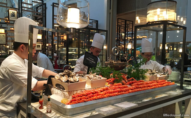 Oysters and poached live prawns galore at The Ice Bar