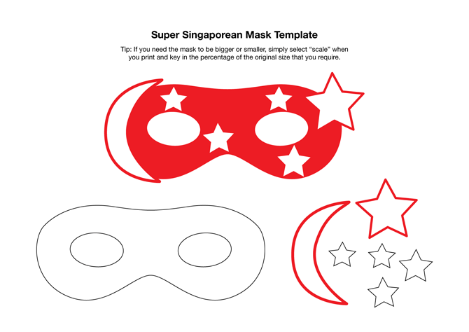 Super Singaporean Mask Template