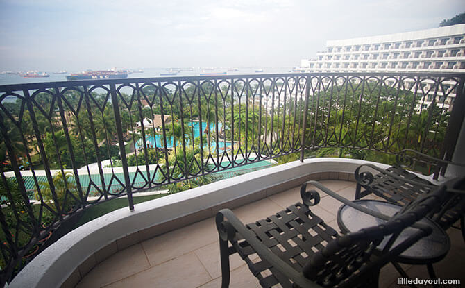 View from the balcony at Rasa Sentosa Resort