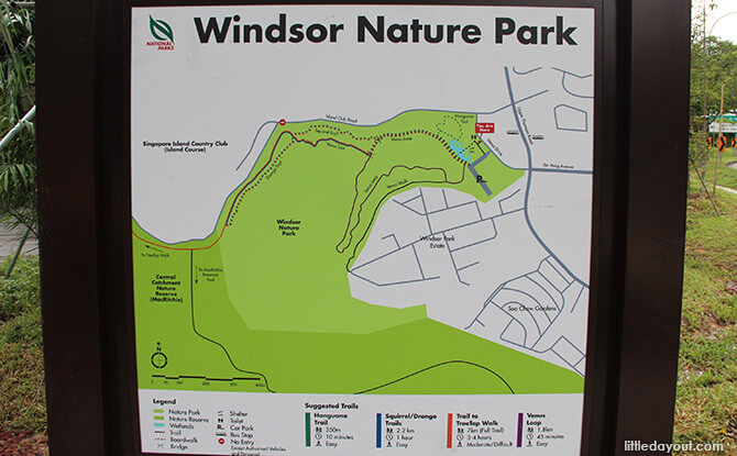 Map of Windsor Nature Park