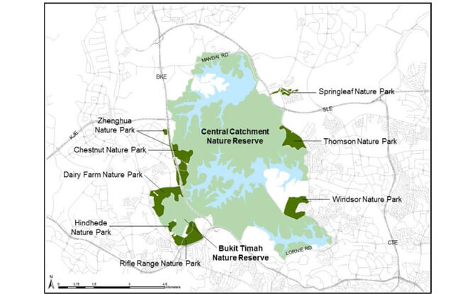 Map of Buffer Nature Parks