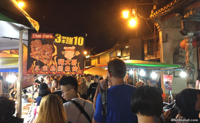 Night market along Jonker Street