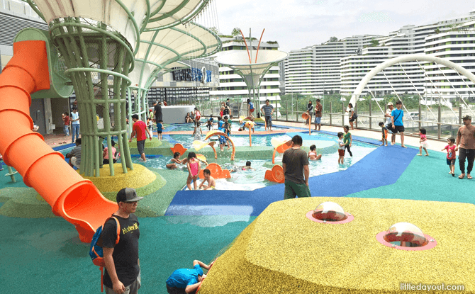 Waterway Point Playground: Splash and Slide at Happy Park Waterway Point playground