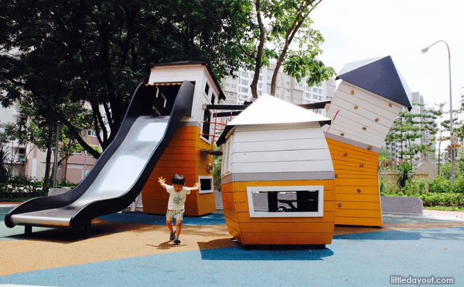 Yishun Green interactive playground crooked houses