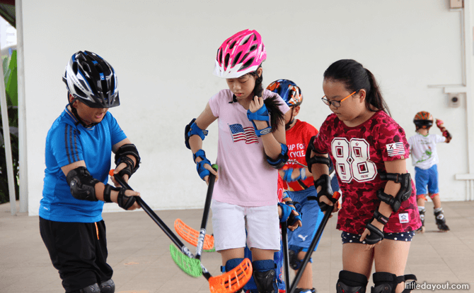 Sengkang Riverside Park inline floorball