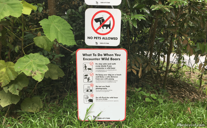 Sign at Chestnut Nature Park