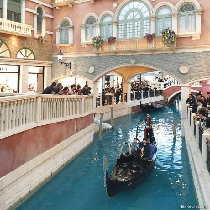 Gondola at The Venetian, Macau.