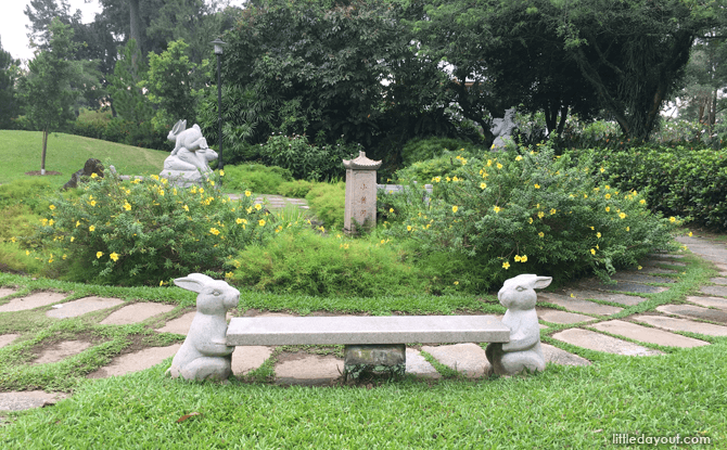 Chinese Garden stone bench